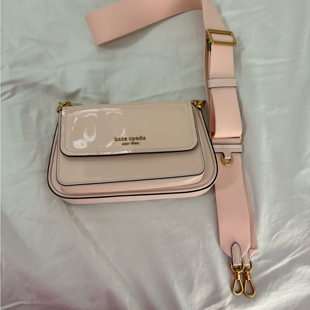 kate spade Blush Patent Leather Layered Crossbody